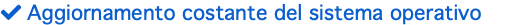  Aggiornamento costante del sistema operativo